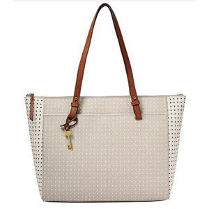 🎄HOLIDAY DEALS🎄 NEW Fossil Rachel Heart-Print Zip Tote Bag NWT *HOT ITEM*